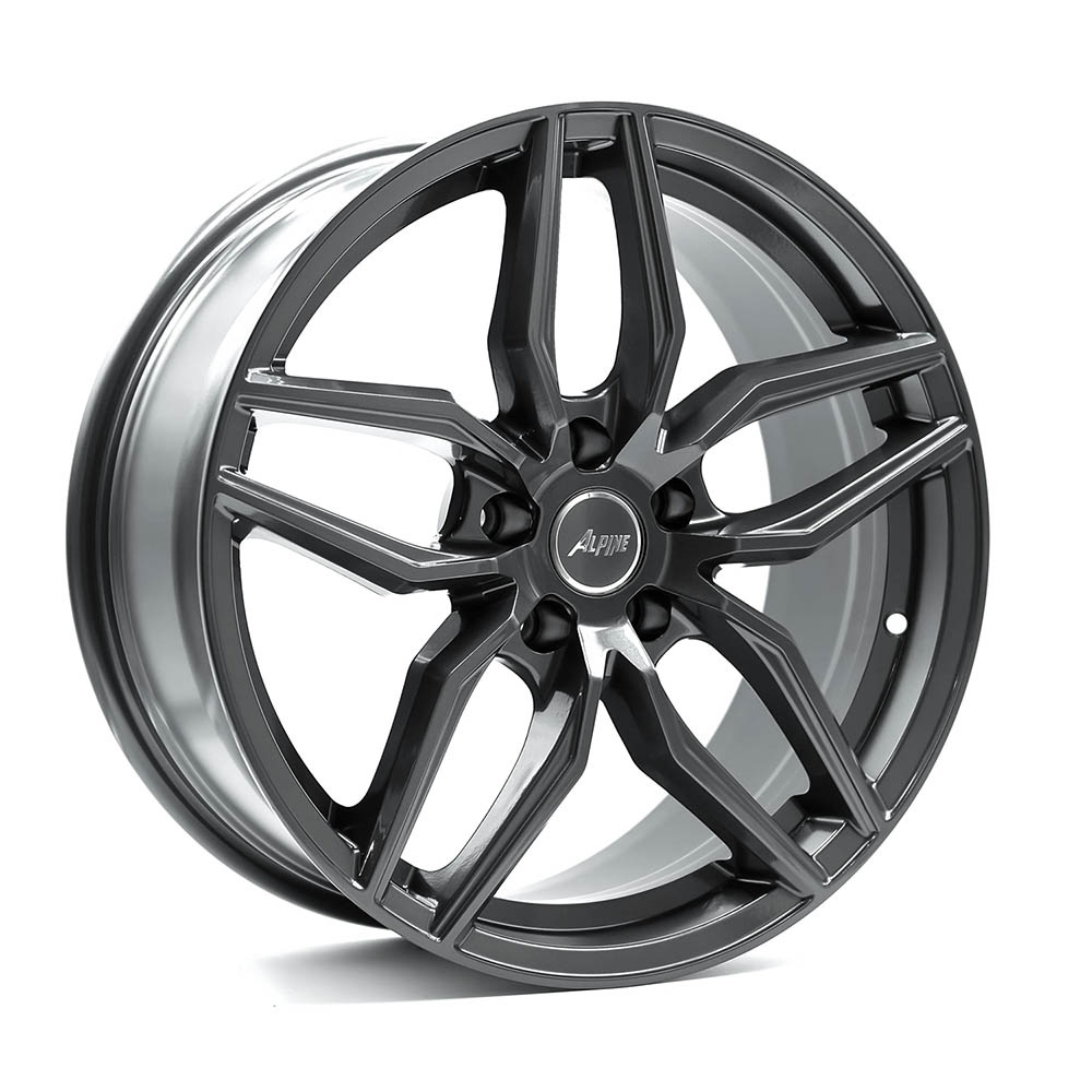 17x8 5x112 +42 CB: 57.1 Gloss Gunmetal / Matt Black