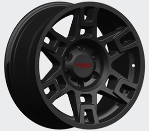 17x8.0 6x139.7 +10 CB: 106.1 Matt Black - Direct Fit Toyota