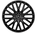 18" x 7.5 5x112 +49 CB: 66.6 Black, Mercedes Orginal, Made in Czech Republic