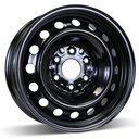 15 x 6.0 5x112 +45 CB: 57.1 BLK Steel Wheel - Direct Fit for VW