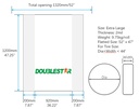 Extra Large Tire Bags 52x47 Inch, 200 per Roll - DoubleStar Logo