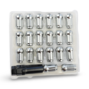 12 X 1.5 3/4" (20mm Hex 35mm long Spline Lug Nuts, Cone Seat, 20pcs/box with key ( TOYOTA, LEXUS, HONDA, HYUNDAI ... )